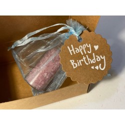 Boccetta dei Desideri "Birthday Wish" - Quarzo Rosa e Polvere di Stelle