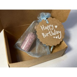 Boccetta dei Desideri "Birthday Wish" - Quarzo Rosa e Polvere di Stelle