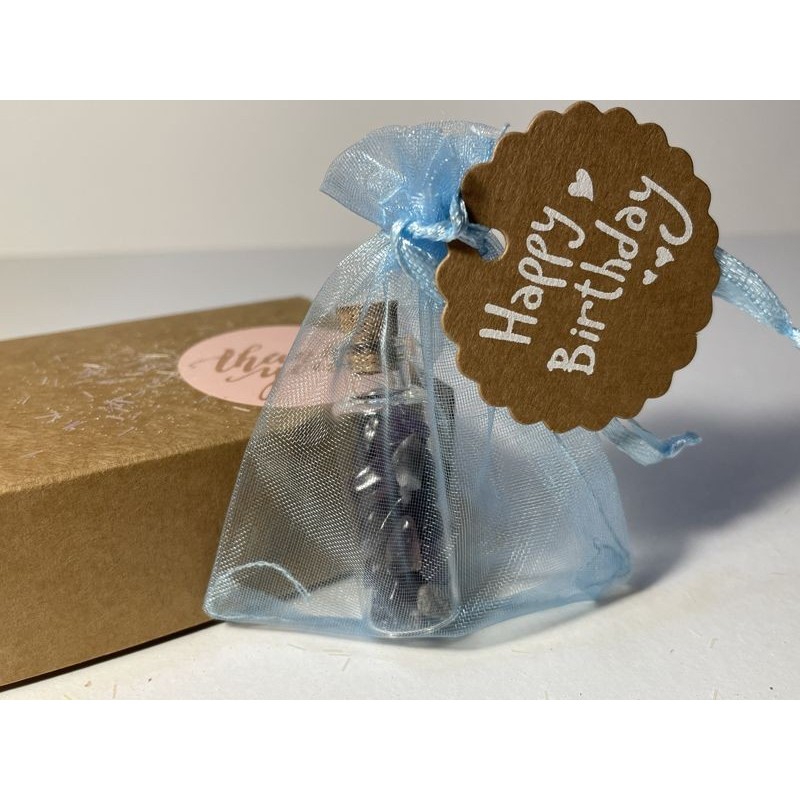 Boccetta dei Desideri "Birthday Sparkle" - Ametista e Polvere di Stelle