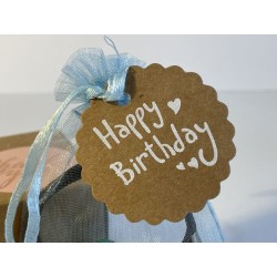 Soffio di Giada Verde Buon Compleanno Collana con ciondolo