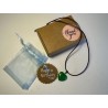Soffio di Giada Verde Buon Compleanno Collana con ciondolo