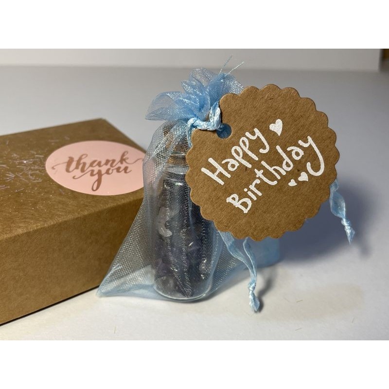 Boccetta dei Desideri "Birthday Sparkle" - Ametista e Polvere di Stelle