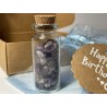 Wish Bottle "Birthday Sparkle" - Amethyst and Stardust