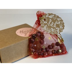 Rhodonite Bracelet "Harmony of the Heart" - Gift Set with Starry Bag