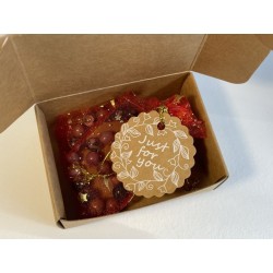 Bracciale in Rodonite "Armonia del Cuore" - Set Regalo con Sacchetto Stellato