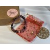 Rhodonite Bracelet "Harmony of the Heart" - Gift Set with Starry Bag
