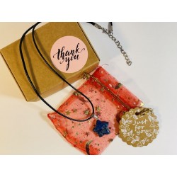 Lapislazzuli Ciondolo Stella con collana in corda intrecciata nera Saggezza Intuizione Concentrazione