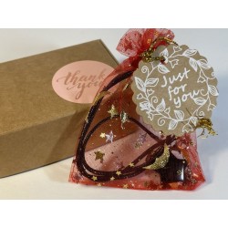 Ossidiana Nera Ciondolo Stella con collana in corda intrecciata nera Protezione e Consapevolezza