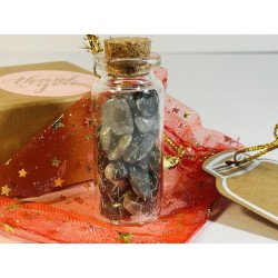 "Northern Light" Wish Bottle - Labradorite and Stardust