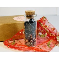 Boccetta dei Desideri - Mix Magico (Ossidiana, Rodonite, Labradorite)