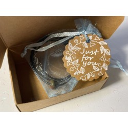 Unakite Ciondolo Perlina con collana in corda intrecciata nera Serenità e Rinnovamento