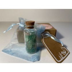 Wish Bottle "Raggio di Fortuna" with Green Aventurine and Gift Kit