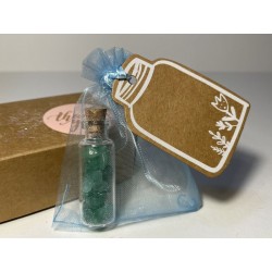 Wish Bottle "Raggio di Fortuna" with Green Aventurine and Gift Kit