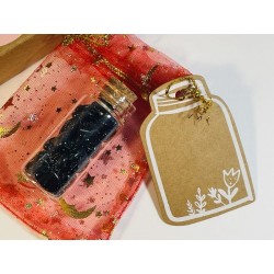 Special Edition "Notte Stellata" Wish Bottle with Black Obsidian and Gift Kit