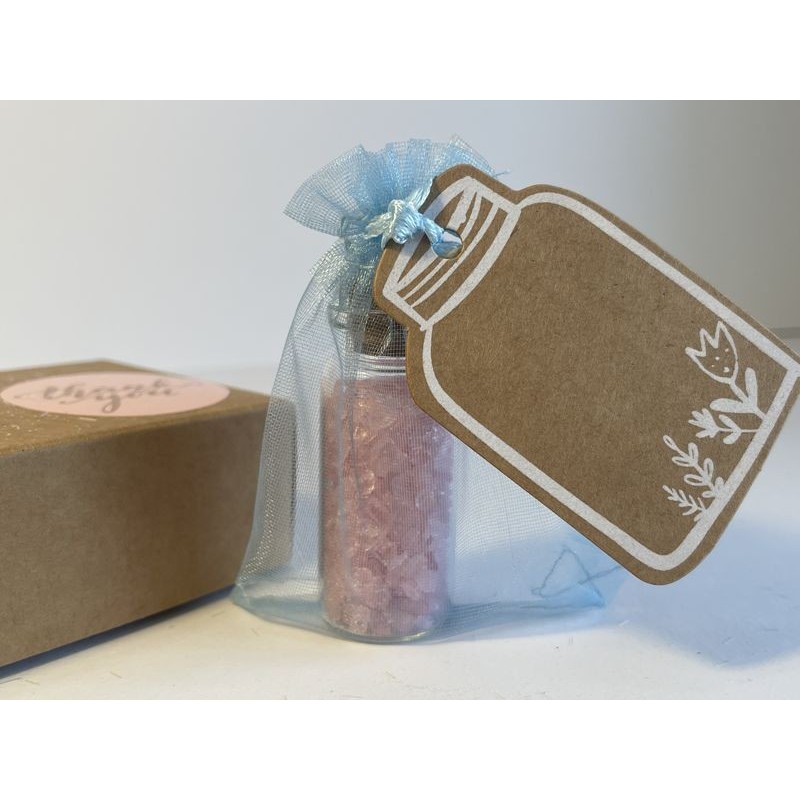 Boccetta dei Desideri "Sussurro del Cuore" con Quarzo Rosa e Kit Regalo