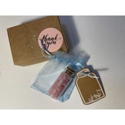 Wish Bottle "Sussurro del Cuore" with Rose Quartz and Gift Kit