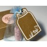 Wish Bottle "Sussurro del Cuore" with Rose Quartz and Gift Kit