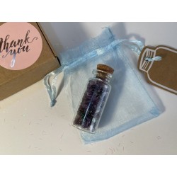 Boccetta dei Desideri "Sussurro di Ametista" con Cristalli Naturali e Kit Regalo
