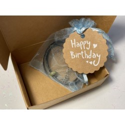 Unakite Pendant Bead with Black Twisted Rope Necklace Serenity and Renewal Happy Birthday