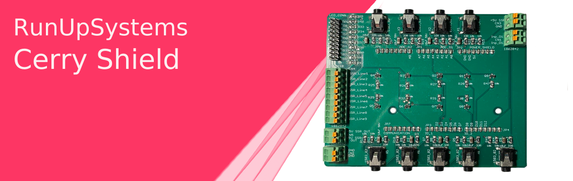 Cherry scheda elettronica Shield Energy I/O per Avocado Shield ed Arduino Mega 2560